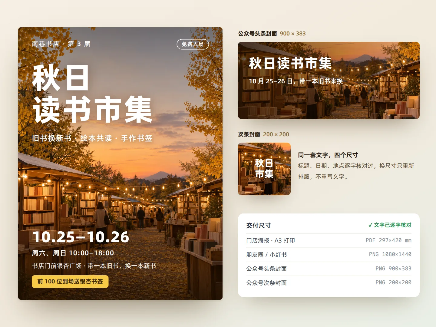 活动海报与公众号封面